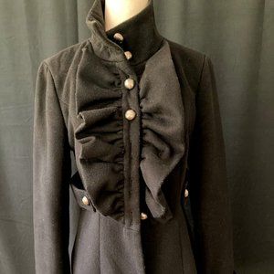Military style black jacket